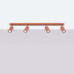 Deckenleuchte - Spot - Strahler RING 4L roter Ocker Sollux Lighting