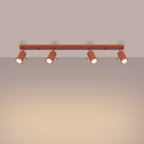 Deckenleuchte - Spot - Strahler RING 4L roter Ocker Sollux Lighting