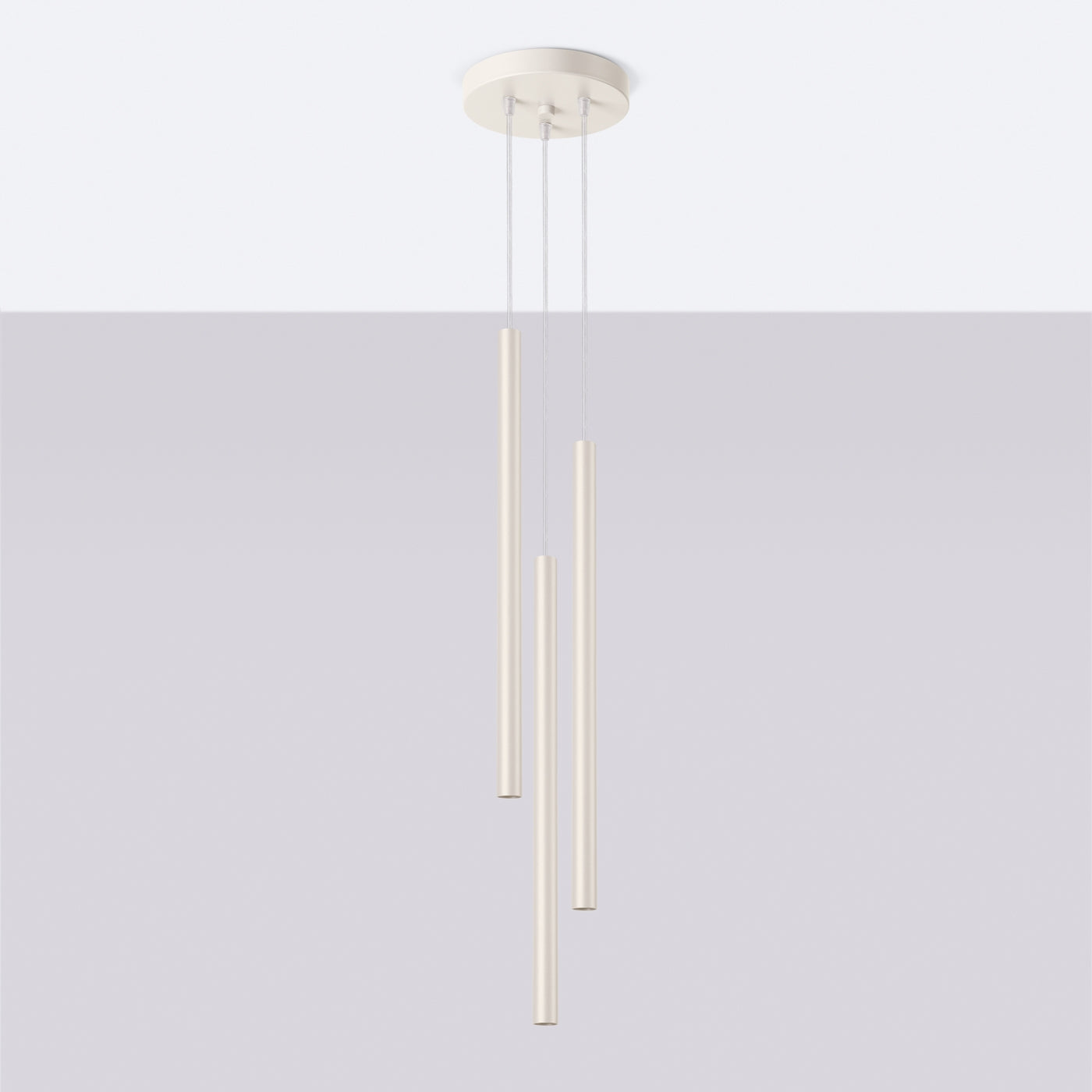 Pendelleuchte PASTELO 3P beige Sollux Lighting