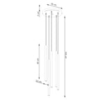 Pendelleuchte PASTELO 5P beige Sollux Lighting
