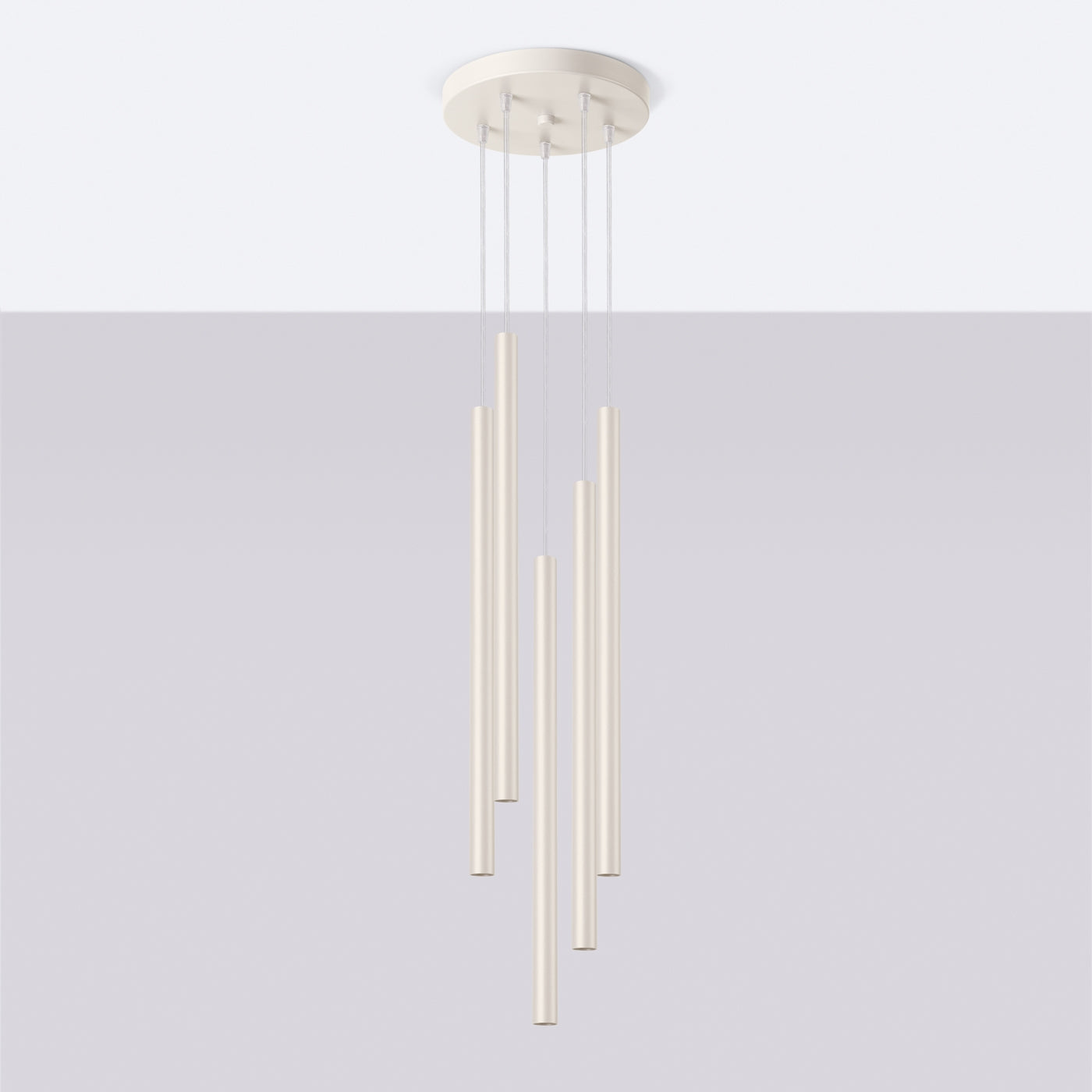 Pendelleuchte PASTELO 5P beige Sollux Lighting