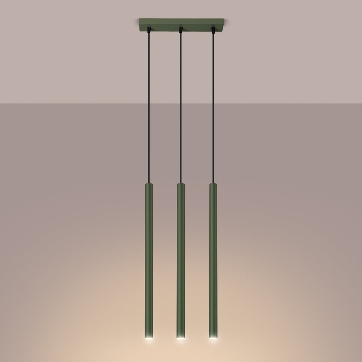Pendelleuchte PASTELO 3 olivgrün Sollux Lighting