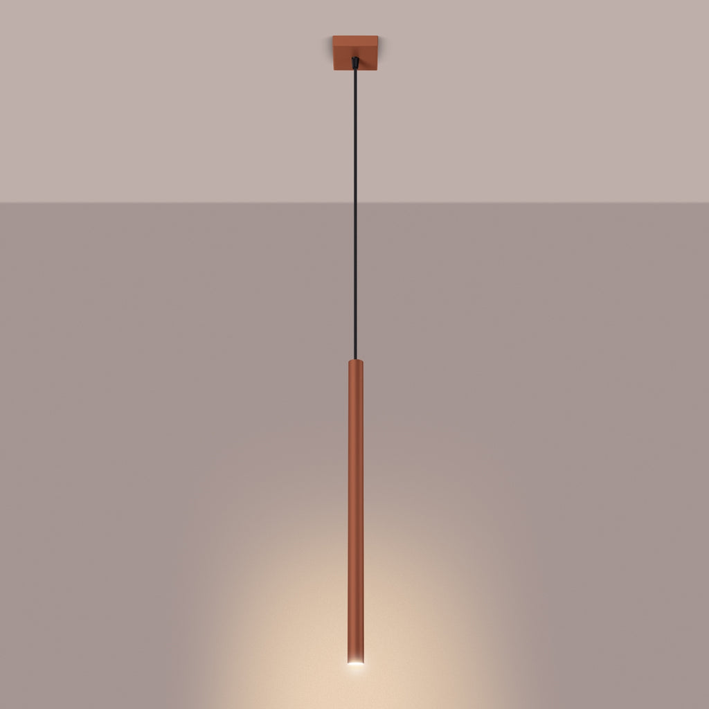 Pendelleuchte PASTELO 1 roter Ocker Sollux Lighting