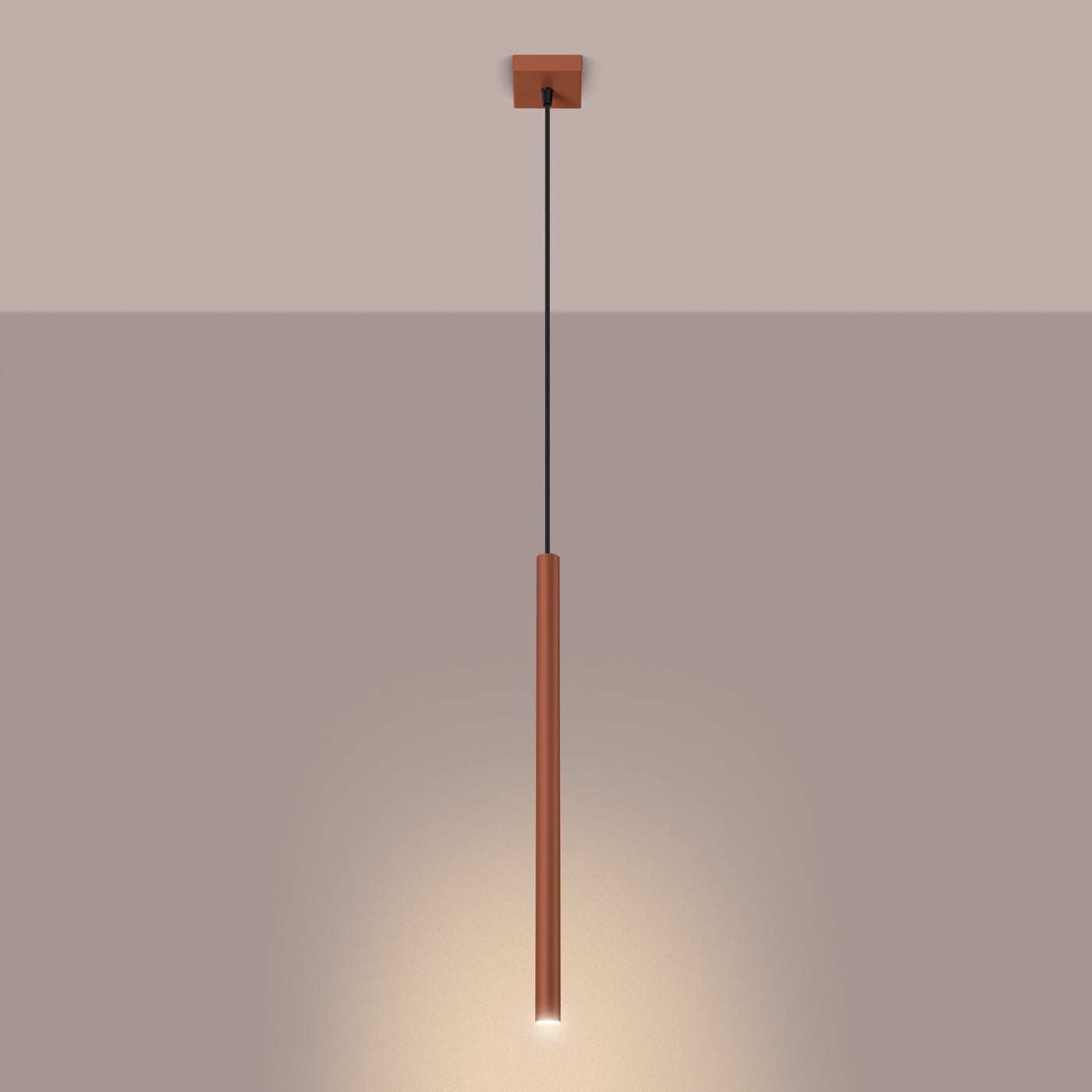 Pendelleuchte PASTELO 1 roter Ocker Sollux Lighting