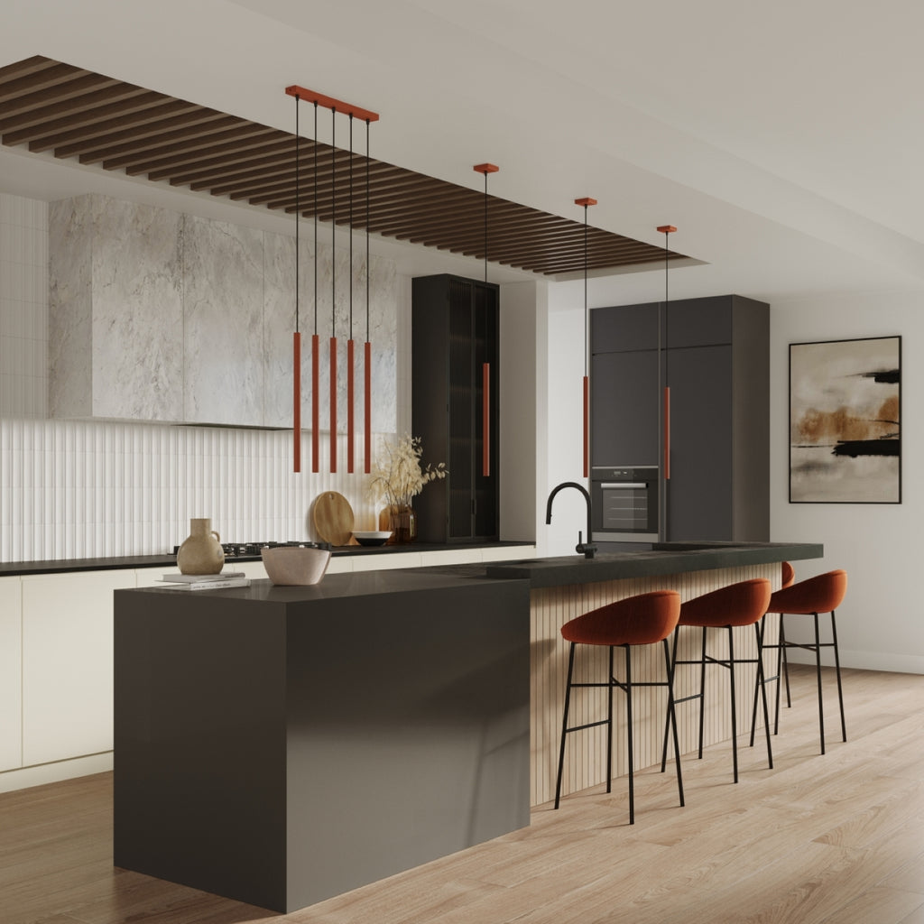 Pendelleuchte PASTELO 2 roter Ocker Sollux Lighting