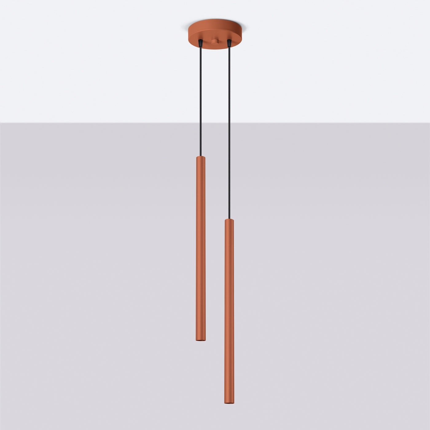 Pendelleuchte PASTELO 2 roter Ocker Sollux Lighting