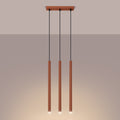 Pendelleuchte PASTELO 3 roter Ocker Sollux Lighting