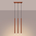 Pendelleuchte PASTELO 3 roter Ocker Sollux Lighting