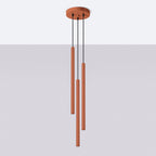 Pendelleuchte PASTELO 3P roter Ocker Sollux Lighting