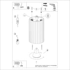 Deckenleuchte - Spot - Strahler KARBON 10 weiß Sollux Lighting