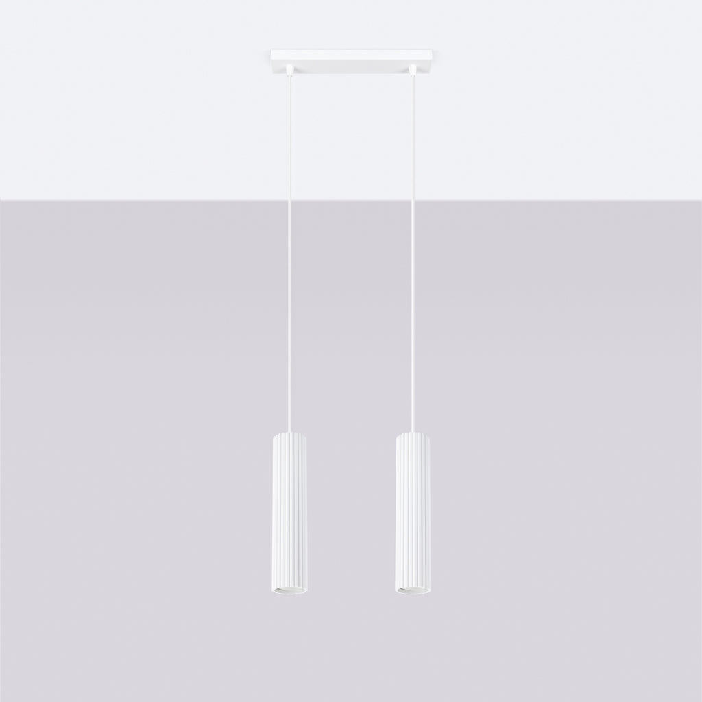 Pendelleuchte KARBON 2 weiß Sollux Lighting