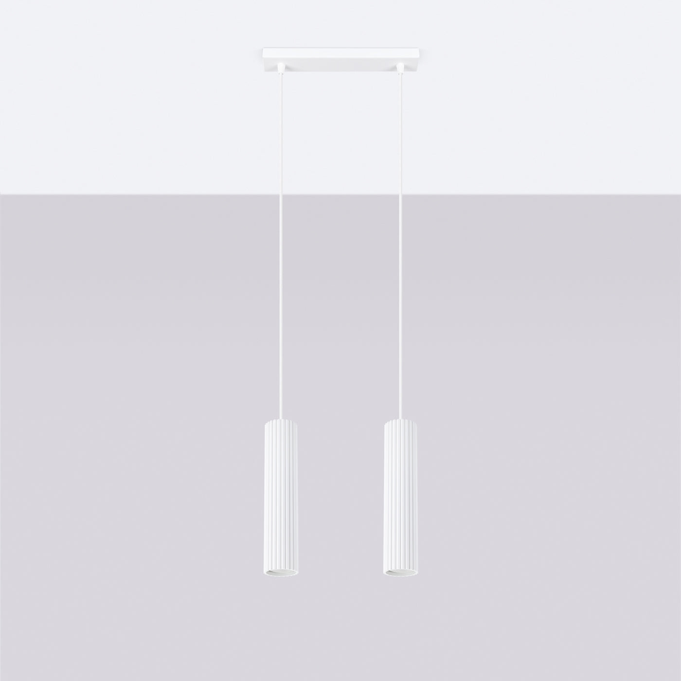 Pendelleuchte KARBON 2 weiß Sollux Lighting