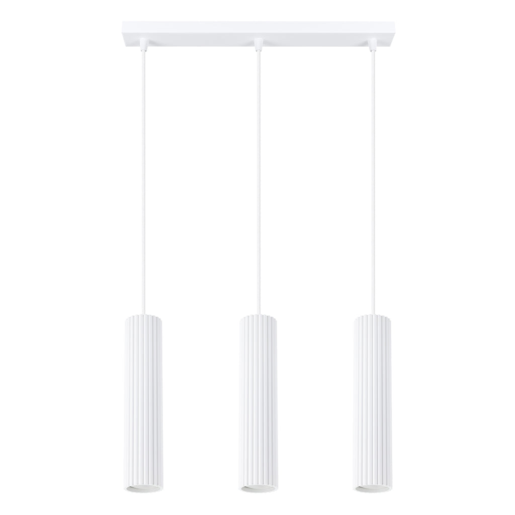 Pendelleuchte KARBON 3L weiß Sollux Lighting