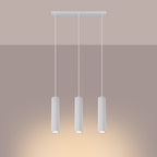 Pendelleuchte KARBON 3L weiß Sollux Lighting