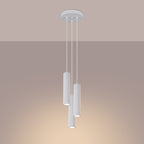 Pendelleuchte KARBON 3P weiß Sollux Lighting