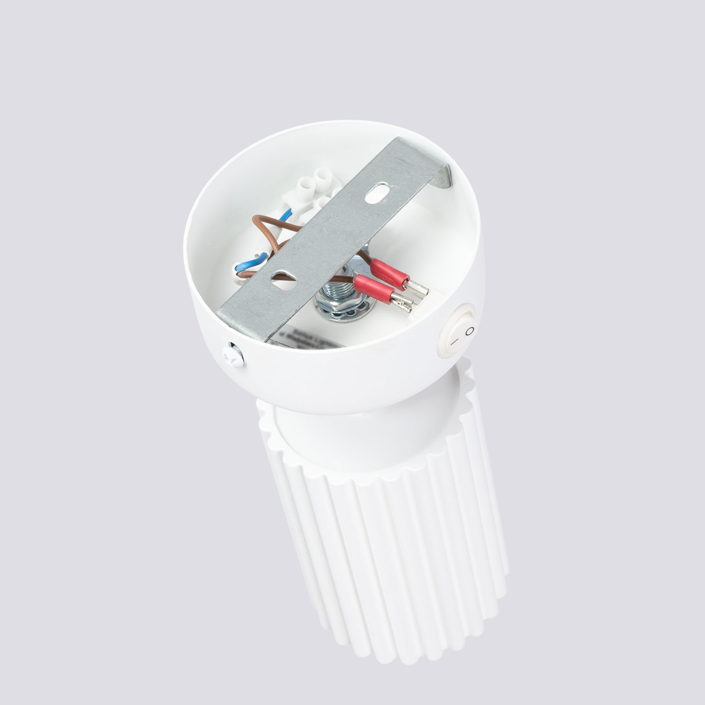 Wandleuchte KARBON weiße mit Schalter Sollux Lighting