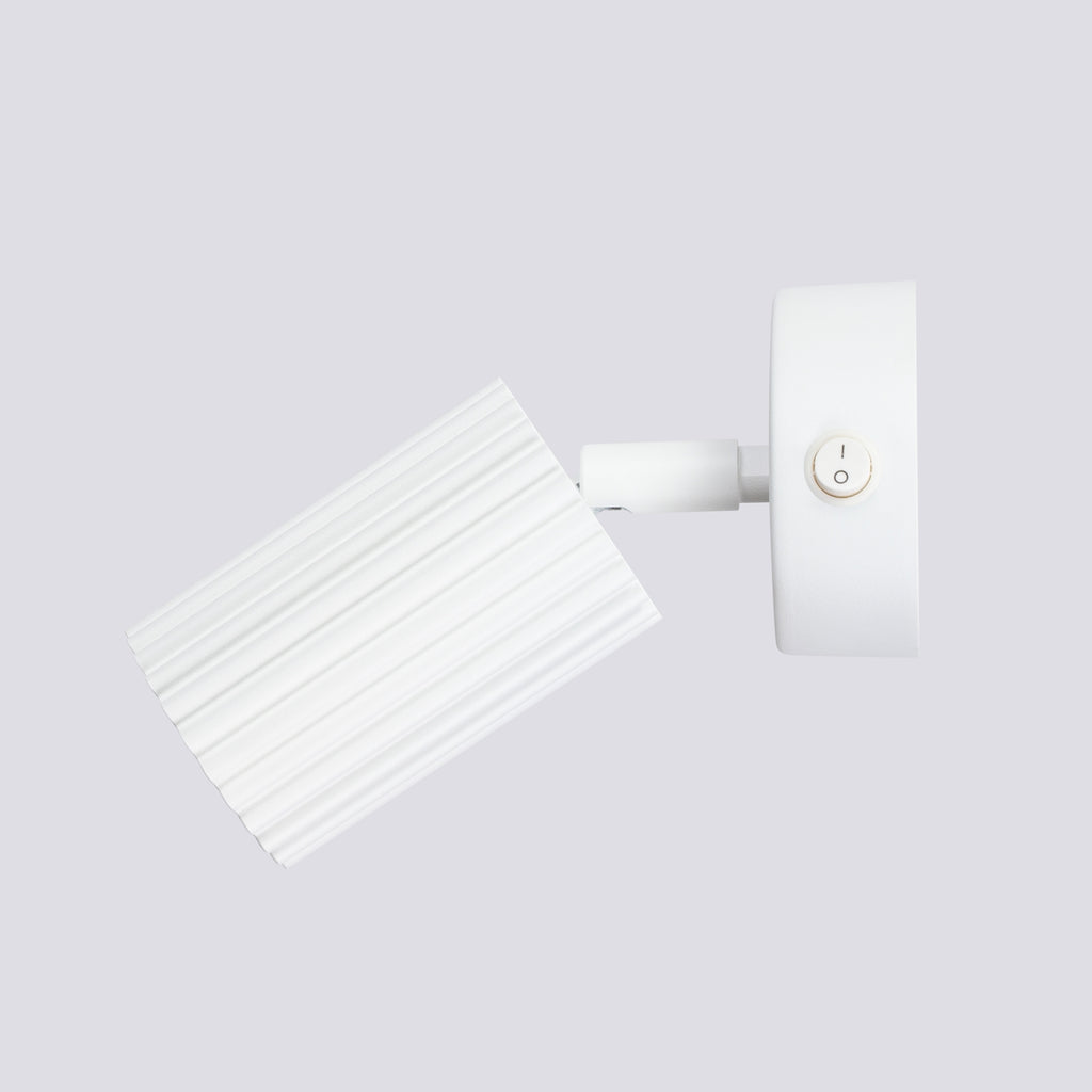 Wandleuchte KARBON weiße mit Schalter Sollux Lighting