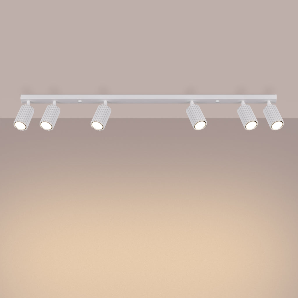 Deckenleuchte - Spot - Strahler KARBON 6L weiß Sollux Lighting