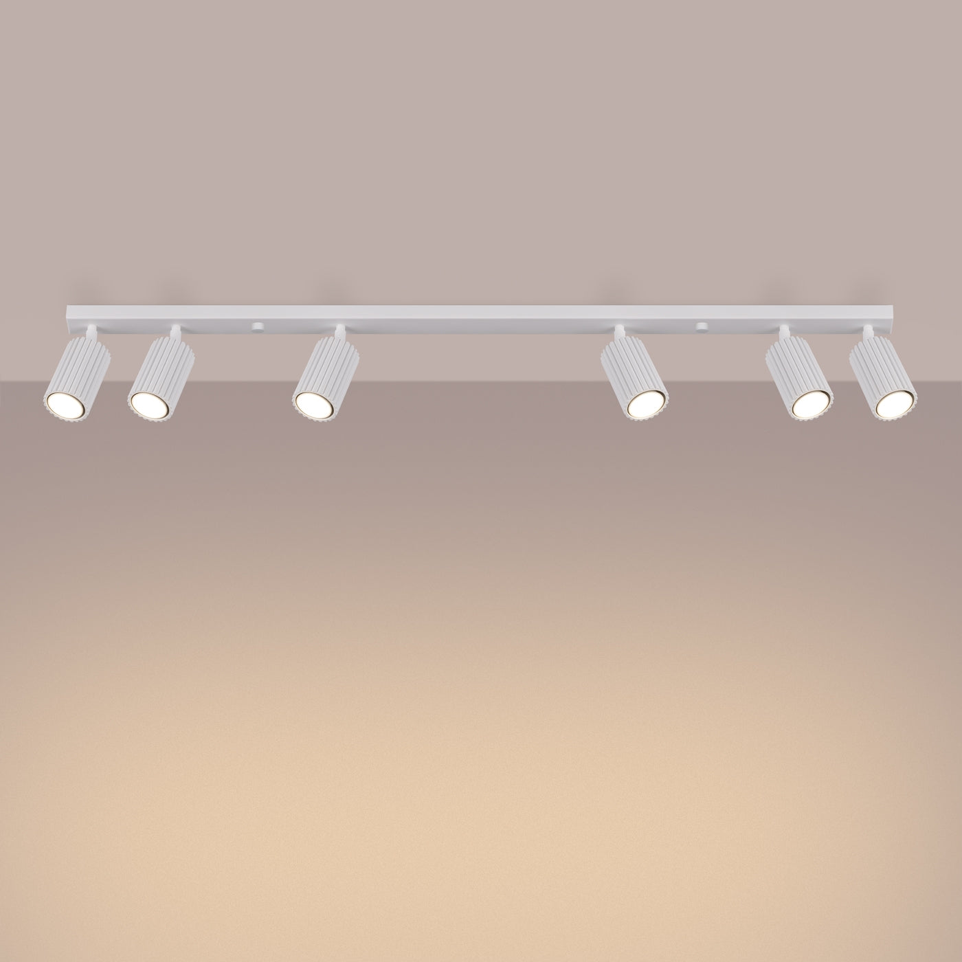 Deckenleuchte - Spot - Strahler KARBON 6L weiß Sollux Lighting