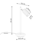 Tischleuchte KARBON weiß Sollux Lighting