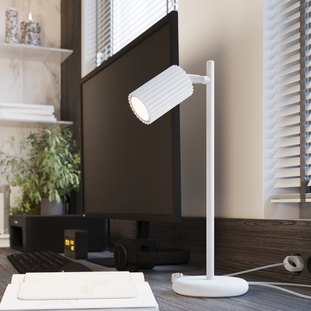 Tischleuchte KARBON weiß Sollux Lighting