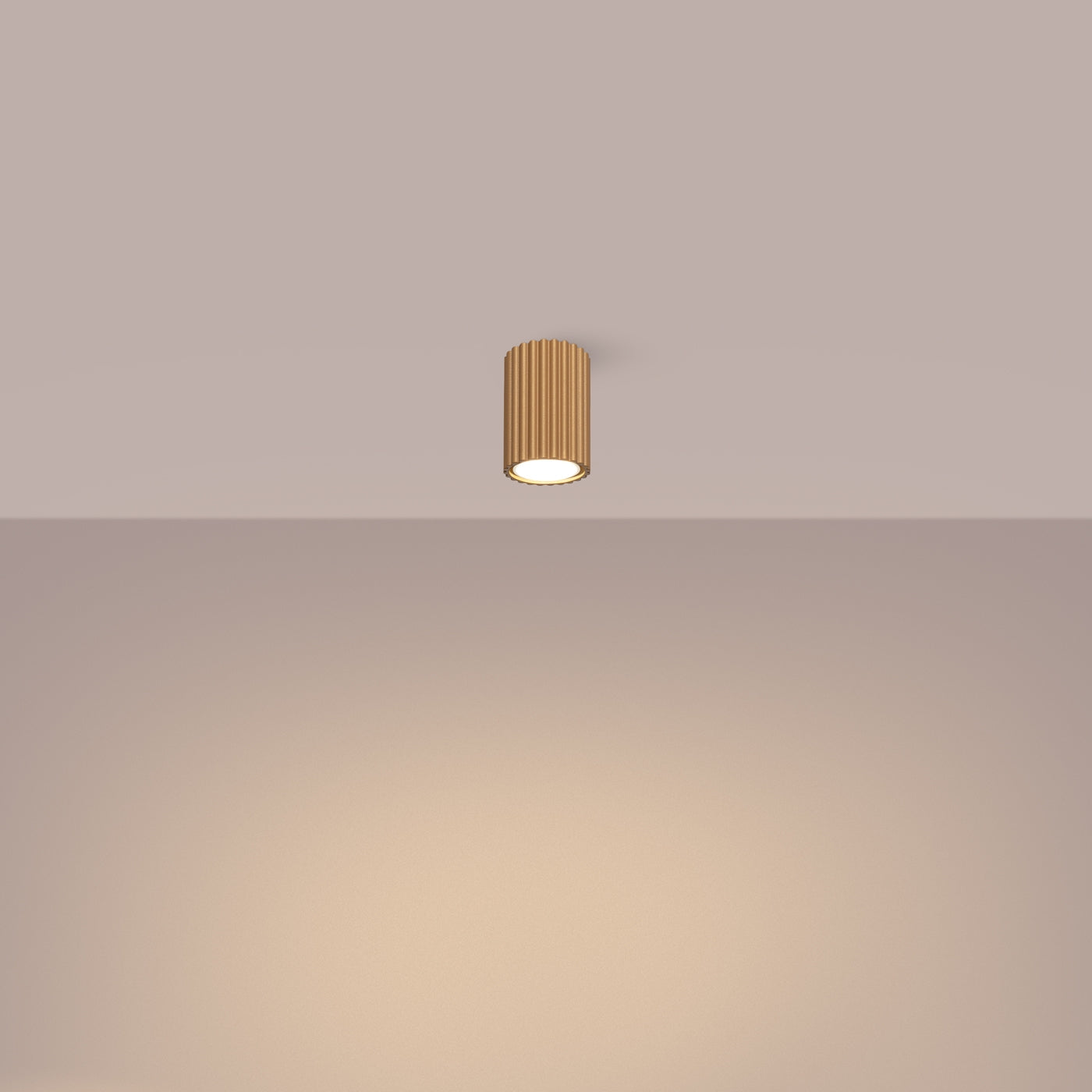 Deckenleuchte - Spot - Strahler KARBON 10 golden Sollux Lighting