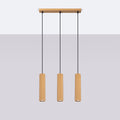 Pendelleuchte KARBON 3L golden Sollux Lighting
