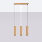 Pendelleuchte KARBON 3L golden Sollux Lighting