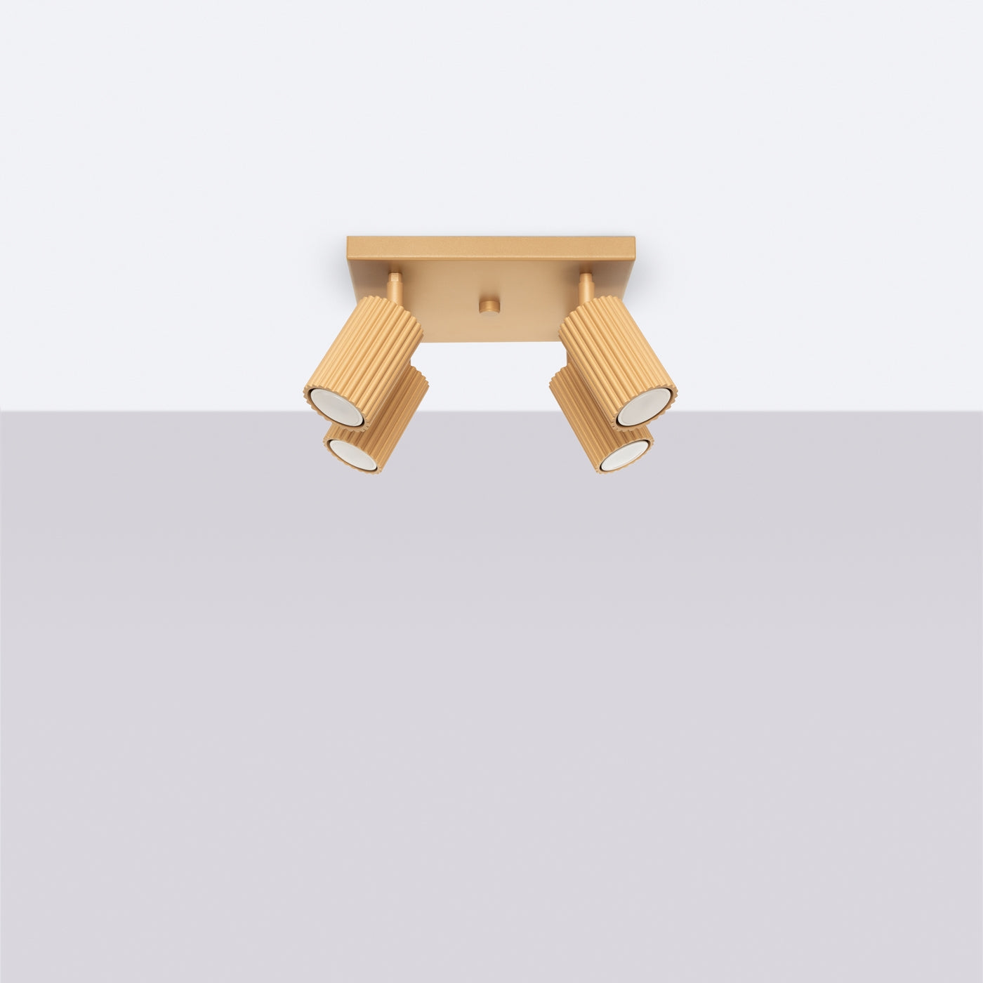 Deckenleuchte - Spot - Strahler KARBON 4 golden Sollux Lighting