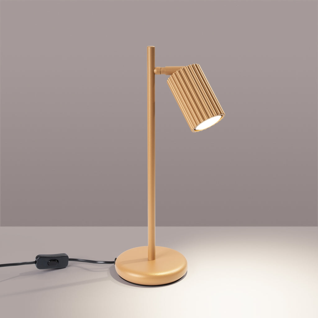 Tischleuchte KARBON golden Sollux Lighting