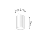 Deckenleuchte - Spot - Strahler KARBON 10 schwarz Sollux Lighting