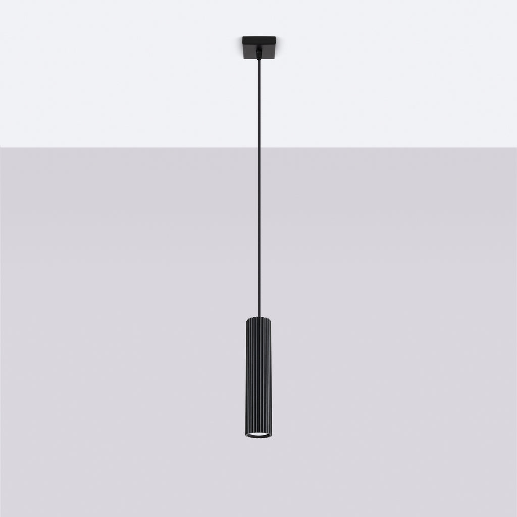 Pendelleuchte KARBON 1 schwarz Sollux Lighting