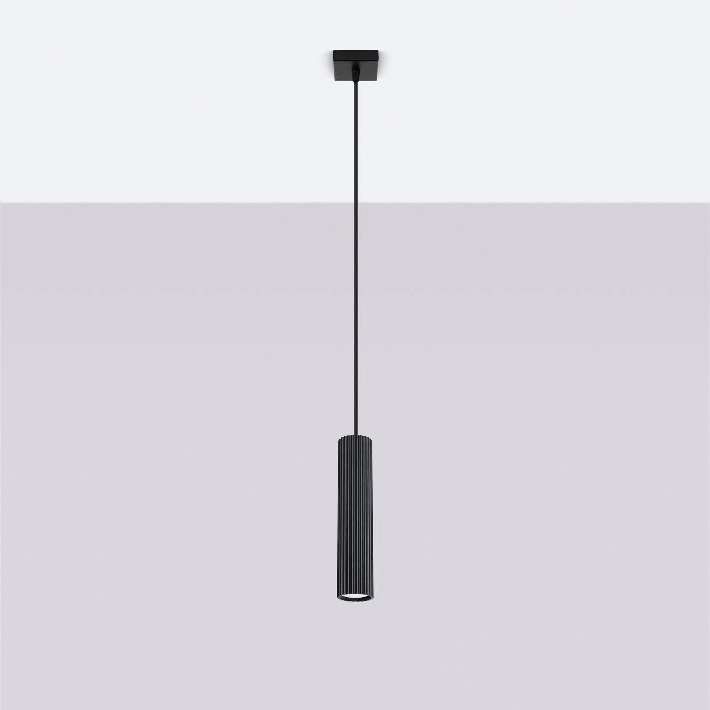 Pendelleuchte KARBON 1 schwarz Sollux Lighting