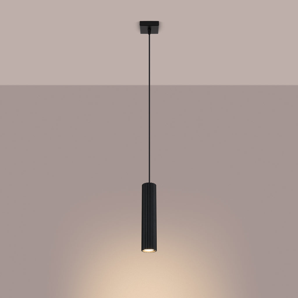 Pendelleuchte KARBON 1 schwarz Sollux Lighting