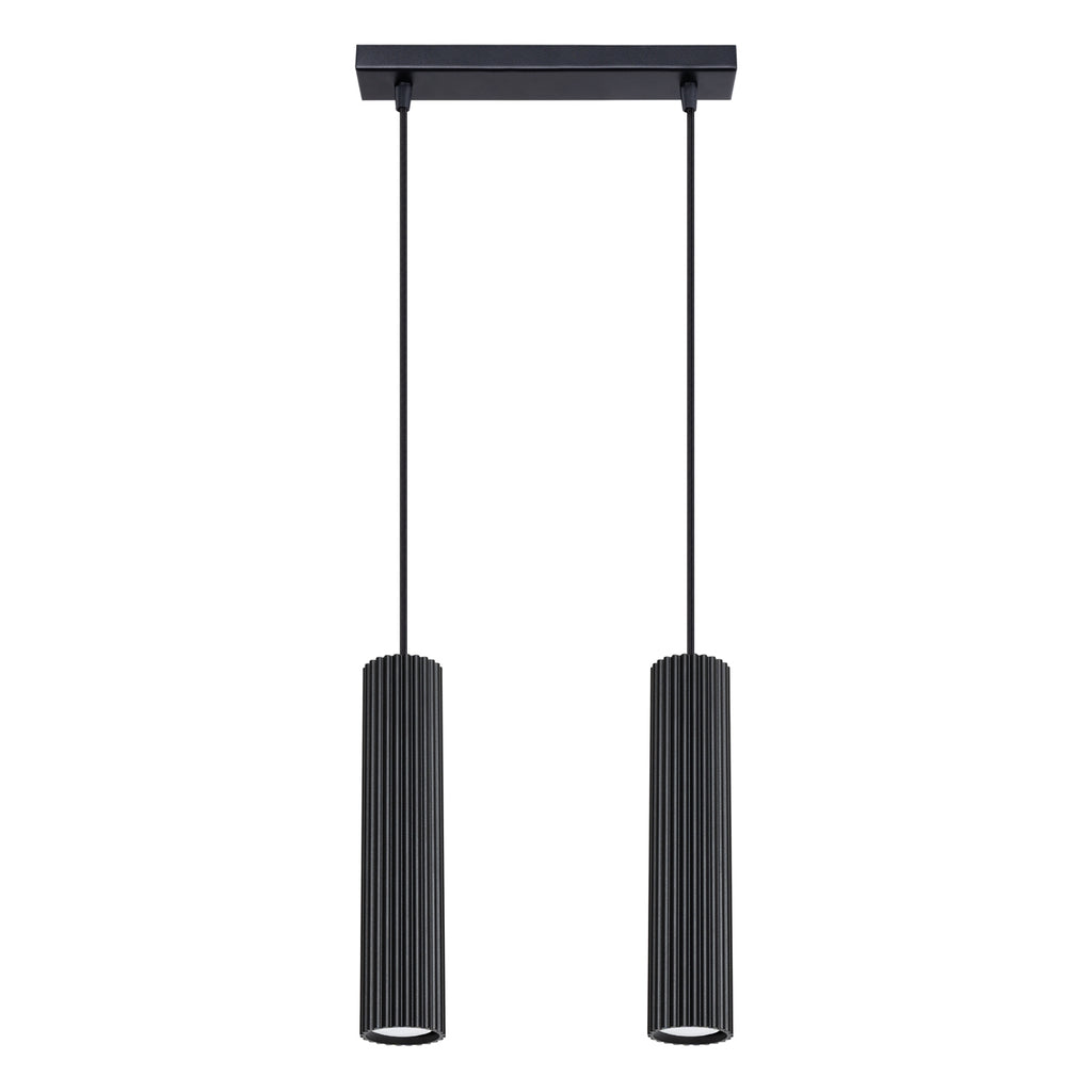 Pendelleuchte KARBON 2 schwarz Sollux Lighting