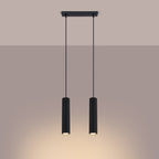 Pendelleuchte KARBON 2 schwarz Sollux Lighting