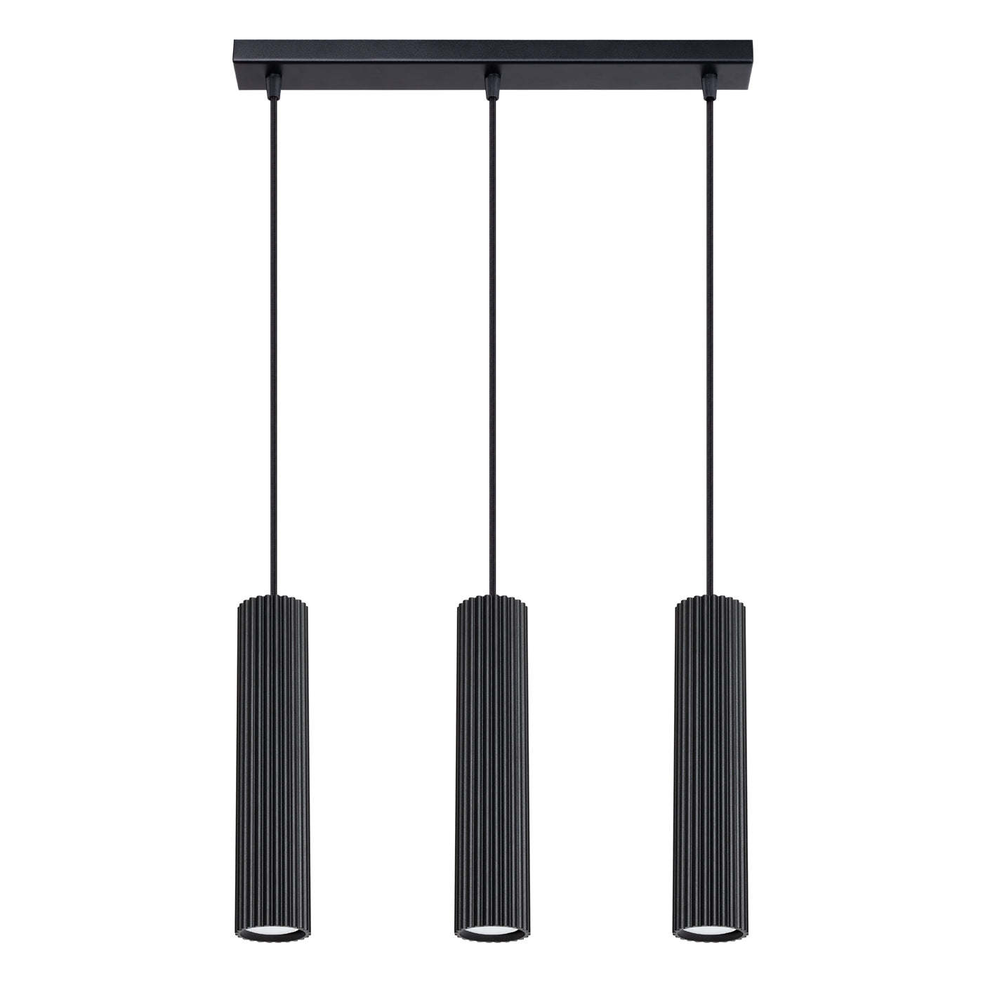 Pendelleuchte KARBON 3L schwarz Sollux Lighting