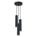 Pendelleuchte KARBON 3P schwarz Sollux Lighting