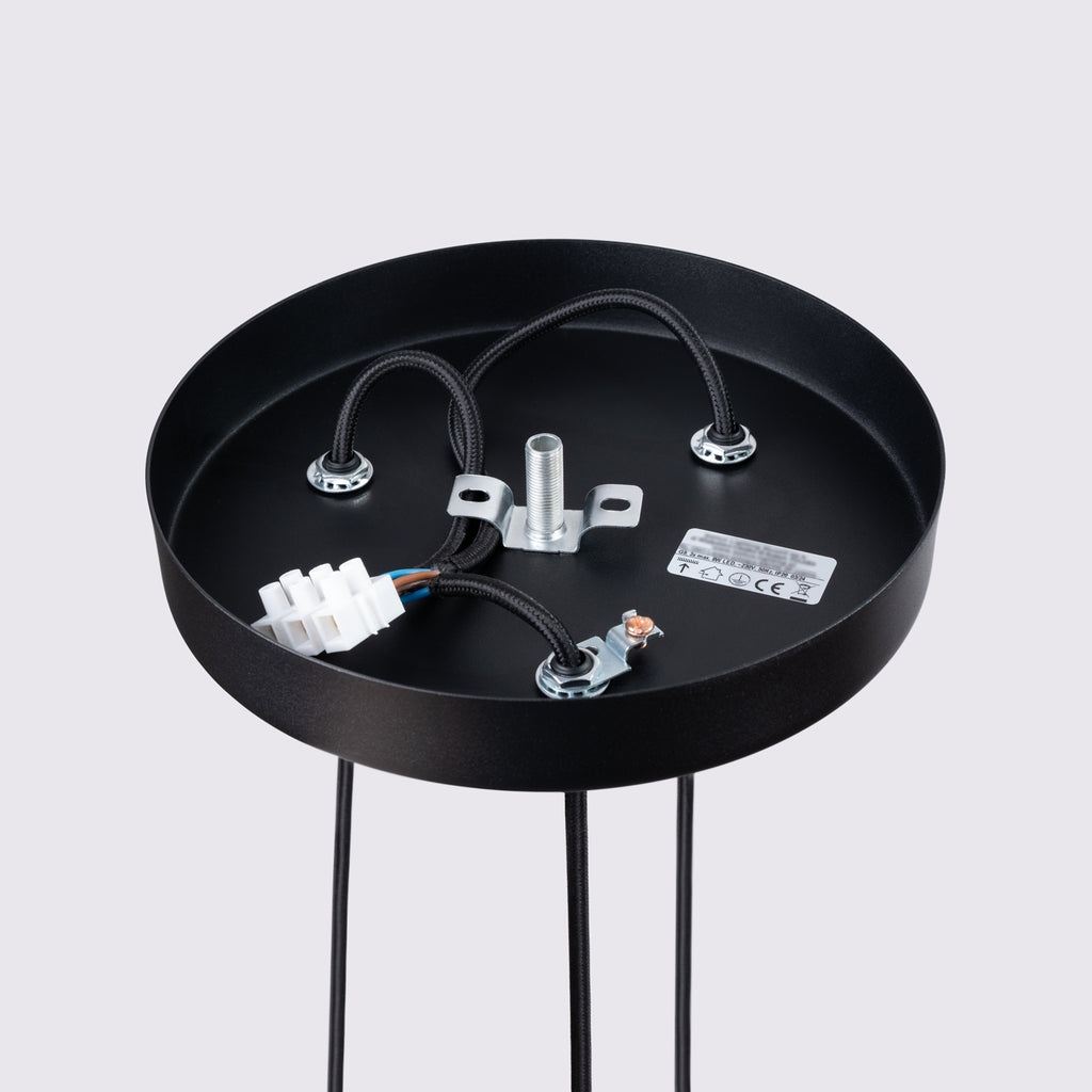 Pendelleuchte KARBON 3P schwarz Sollux Lighting