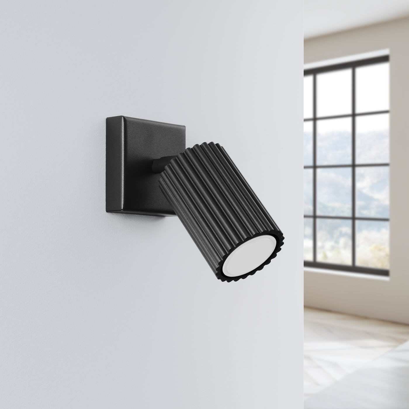 Wandleuchte KARBON schwarz Sollux Lighting