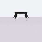 Deckenleuchte - Spot - Strahler KARBON 2 schwarz Sollux Lighting