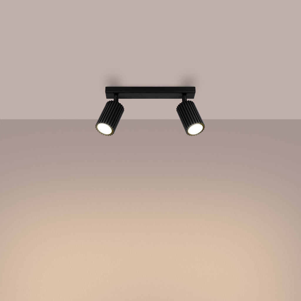 Deckenleuchte - Spot - Strahler KARBON 2 schwarz Sollux Lighting