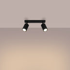 Deckenleuchte - Spot - Strahler KARBON 2 schwarz Sollux Lighting