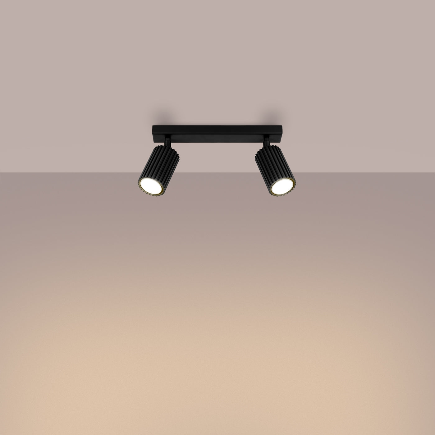 Deckenleuchte - Spot - Strahler KARBON 2 schwarz Sollux Lighting