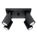 Deckenleuchte - Spot - Strahler KARBON 4 schwarz Sollux Lighting