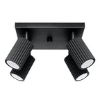 Deckenleuchte - Spot - Strahler KARBON 4 schwarz Sollux Lighting