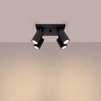 Deckenleuchte - Spot - Strahler KARBON 4 schwarz Sollux Lighting