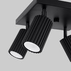 Deckenleuchte - Spot - Strahler KARBON 4 schwarz Sollux Lighting