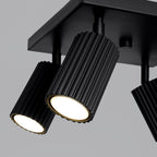 Deckenleuchte - Spot - Strahler KARBON 4 schwarz Sollux Lighting