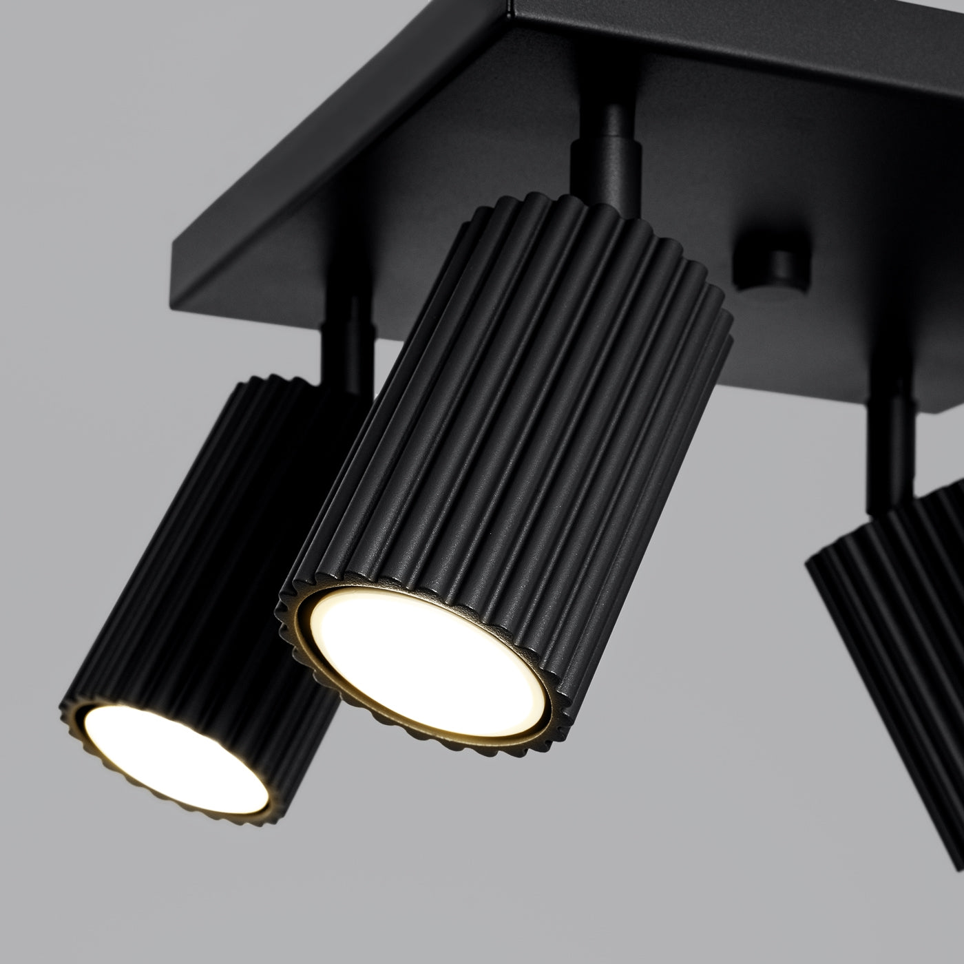 Deckenleuchte - Spot - Strahler KARBON 4 schwarz Sollux Lighting